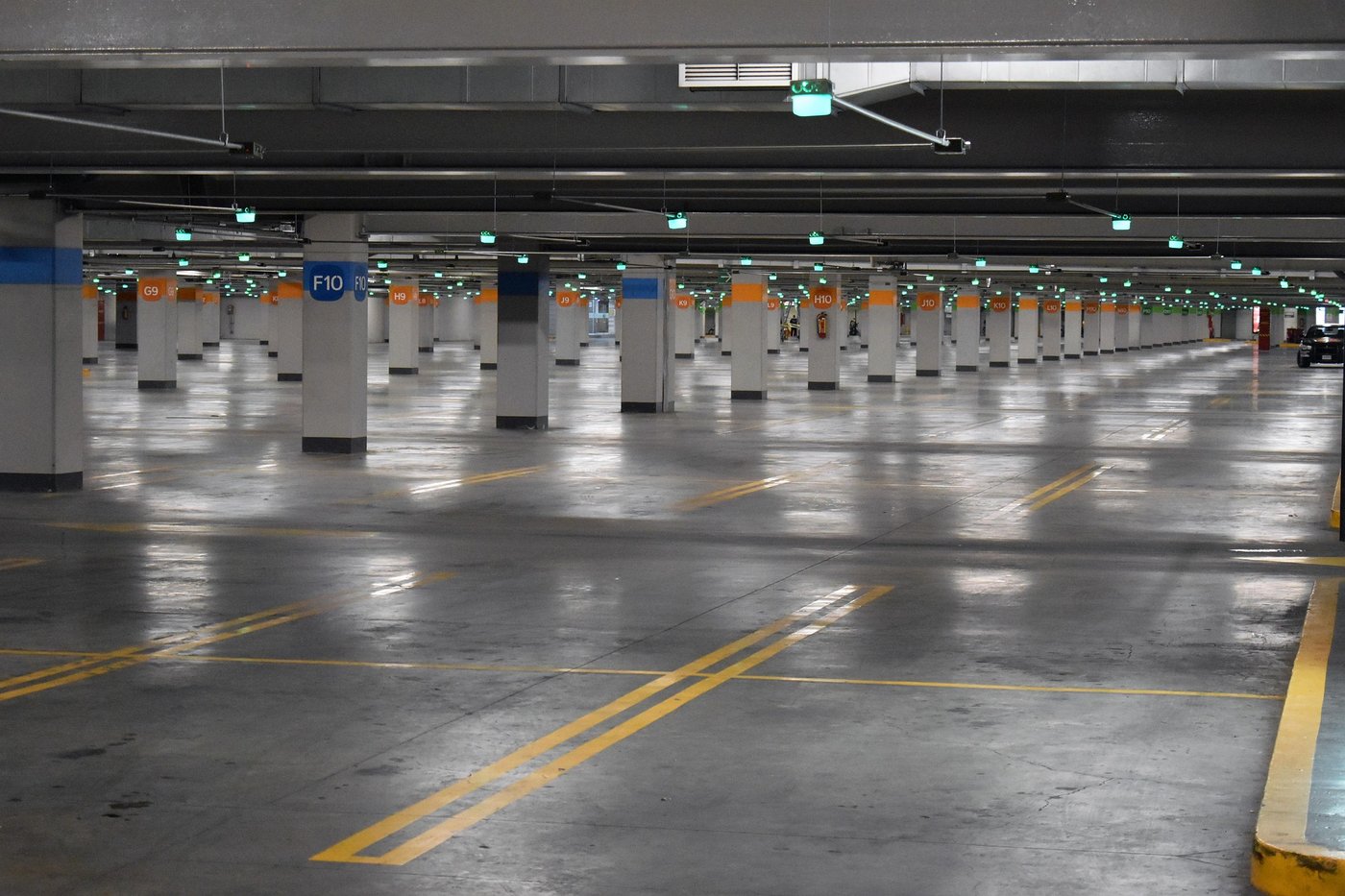 Pavimento de parking industrial